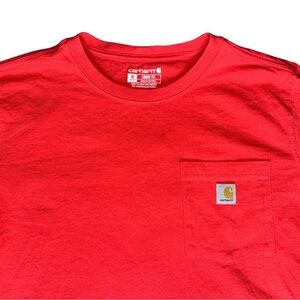 Carhartt 100% Cotton Loose Fit Shirt Men’s Medium Model K87-W Bittersweet